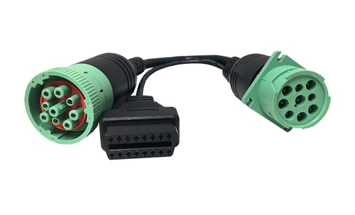 Green pin male obd2 - green,