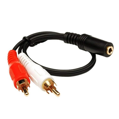 5mm stereo female 2rca - stereo, to